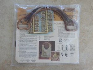 New Marbella Purse Handle Set for Horsehoe Macrame HP AUTUMN #1200 Brown Marble - Picture 1 of 5