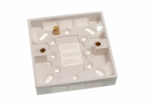 New 12 X Moulded Light Switch Surface Mounted Pattress Box 1 Gang - Onestopdiy - - Picture 1 of 1