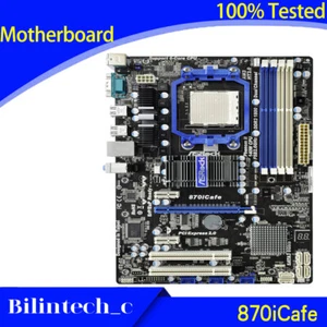 FOR ASRock 870iCafe 870 Motherboard Supports DDR3 AMD AM3/AM3+ 16G ATX standard - Picture 1 of 4