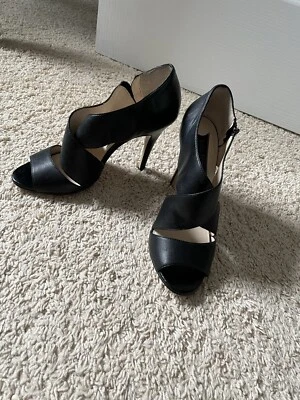 Женские босоножки Boutique 9 BTThomsina черные с открытым носком размер 8,5 4 дюйма на каблуках - Изображение 1 из 4