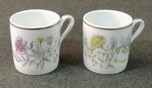 2 tazas Richard Ginori Italia Maveta Espresso Demitasse Usadas en Excelente Condición - Imagen 1 de 6