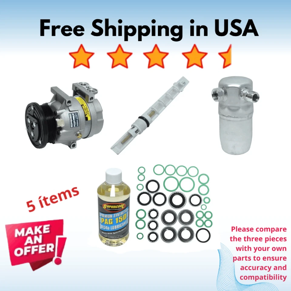 Compresor y válvula aire acondicionado apto para Chevrolet Lumina 1997 Foto 1 de 4