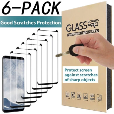 Protector de pantalla de vidrio templado brillante para Samsung Galaxy S8 S9 PIus S10E S20+ Foto 1 de 4