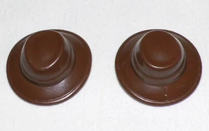 15647, 2x sombrero, western, gángster, marrón oscuro - Imagen 1 de 1