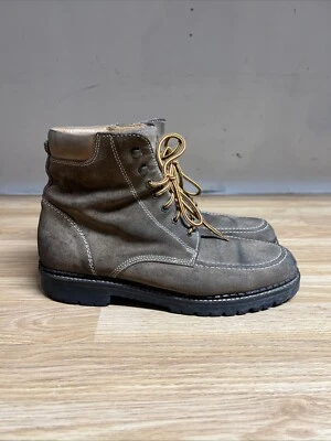 Классические мужские замшевые туристические ботинки J Crew - 2004 зимняя коллекция размер 10H повседневные - Изображение 1 из 4