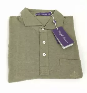 Camisa polo Piqué con monograma Ralph Lauren etiqueta púrpura para hombre talla grande nueva con etiquetas - Imagen 1 de 12