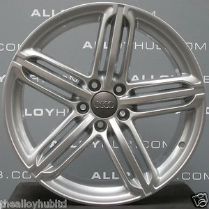 RUEDA DE ALEACIÓN PLATEADA ORIGINAL AUDI TT TTS 19" PULGADAS 5 SEGMENTOS RADIOS X1 8J0601025CM - Imagen 1 de 3