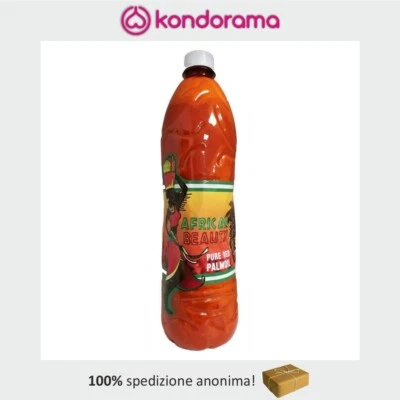 AFRICAN BEAUTY PURE RED PALMOIL OLIO DI PALMA ROSSO PURO DA CUCINA 1 LITRO 1000