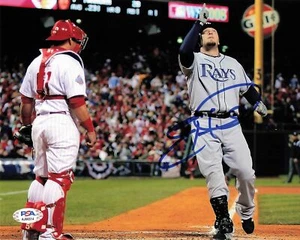 ERIC HINSKE signed 8x10 photo PSA/DNA Autographed Tampa Bay Rays - Picture 1 of 1