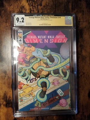 2017 Teenage Mutant Ninja Turtles: Dimension X #4 CGC 9.2 Signed By Kevin... - Image 1 of 3