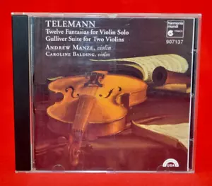 HARMONIA MUNDI CD : TELEMANN TWELVE FANTASIAS FOR VIOLIN SOLO - MANZE & BALDING - Picture 1 of 7