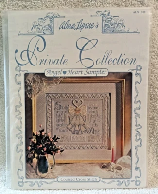 Alma Lynn's Counted Cross Stitch Pattern - 'Angel Heart Sampler' - Pattern Only - Image 1 of 3