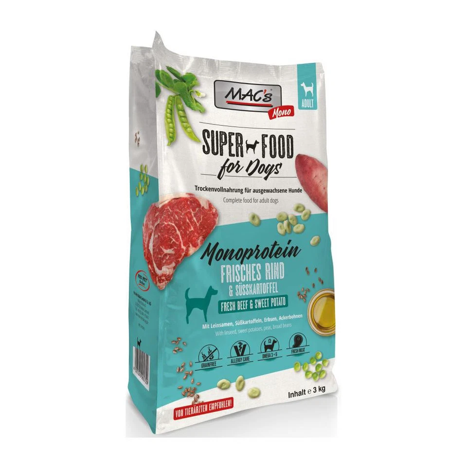 MACs Monoprotein Rind 12 kg - getreidefreies Hundefutter mit Rind - Bild 1 von 1