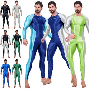 AMORESY Herren Glitzer Oil Trainingsanzüge Einteilig Bodysuits Cosplay Overalls - Bild 1 von 51