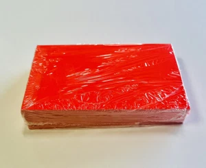 Tarjetas de letrero de neón naranja oscuro; 3,5 in X 5,5 in; 100 por paquete - Imagen 1 de 2