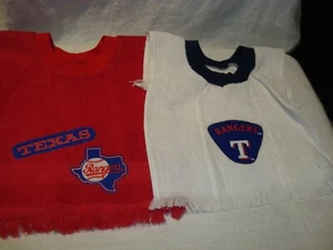 Texas Rangers MLB Baseball Handmade/Tea Towel Children's/Baby Bib NEW - Picture 1 of 4