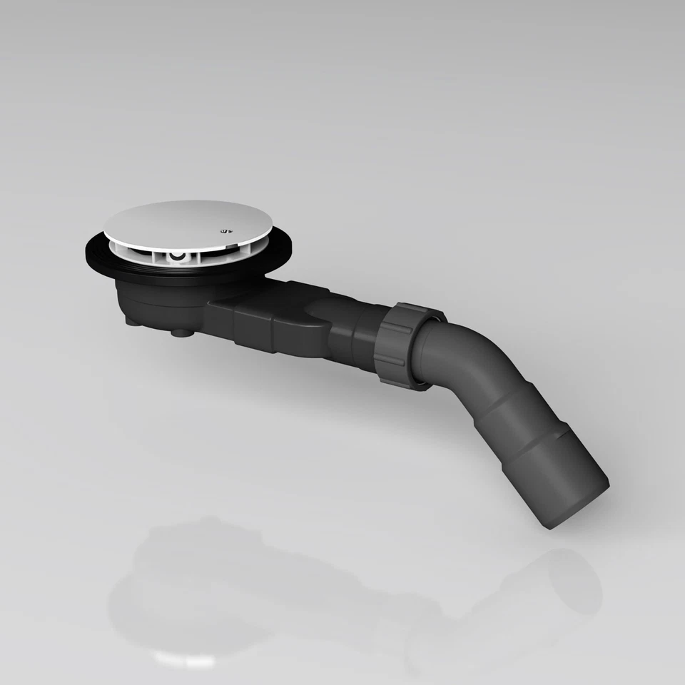 DOPORRO Duschwanne Ablaufgarnitur Ablauf Siphon Duschtasse Ø90mm Geruchverschluss AL005