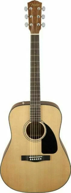 Fender CD-60 Dreadnaught Acoustic Guitar, Beige - 970110221