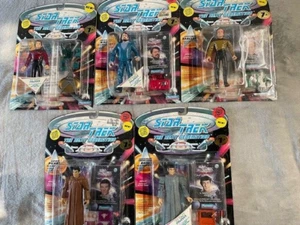 Star Trek The Next Generation Action Figures 1990's Lot 5 - Picture 1 of 10