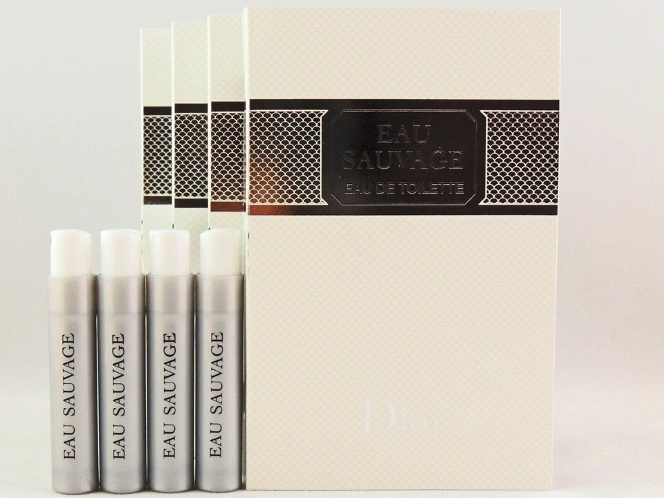 DIOR EAU SAUVAGE EDT 1.0ml .03fl oz x 4 COLOGNE SPRAY SAMPLE VIAL - Image 1 of 1