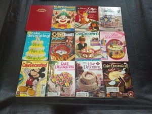 Lot 12 Vintage Cake Decorating Books Wilton Yearbooks 82'-99 - Picture 1 of 9