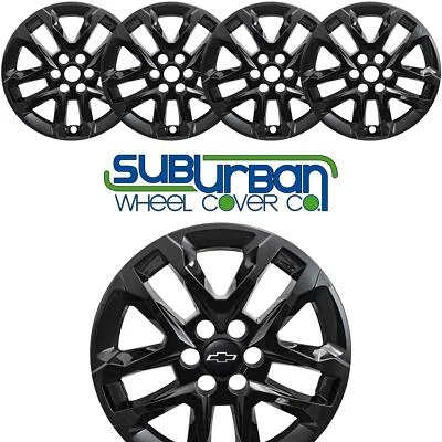Chevrolet Traverse 2018-2023 18" negro brillante cubiertas de rueda # 8018-GB NUEVO CONJUNTO/4 Foto 1 de 4