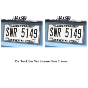 FANMATS NFL Pittsburgh Steelers Car Truck 2 Chrome Metal License Plate Frames - Picture 1 of 1