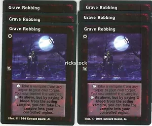 Graverobbing x6 Jyhad Lote A VTES Jyhad ET - Imagen 1 de 1