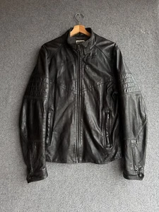 G Star Raw Denim Leather Jacket Size XL Mens - Picture 1 of 9