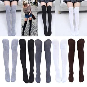 Women Extra Long Thigh High Socks Over the Knee High Boot - Picture 1 of 20