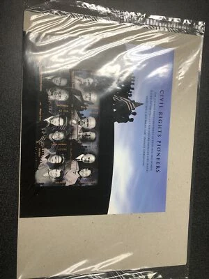 US 4384 Civil Rights Pioneers First Day Of Issue  Souvenir Sheet Of 6 Stamps - Image 1 of 3
