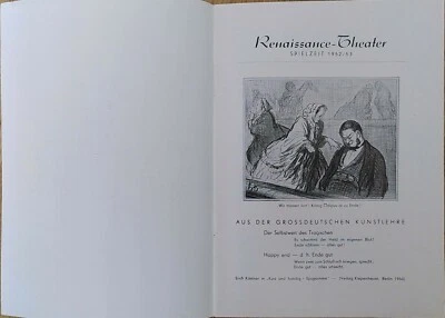 Rarität - Die glückliche Familie 1952 -Programmheft - Renaissance-Theater Berlin - Bild 1 von 3