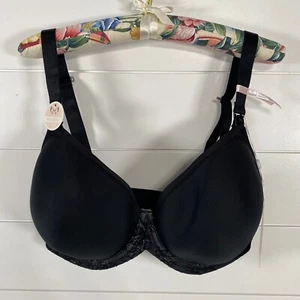 Cake Lingerie Womens Waffles Nursing Tshirt Bra 30J Black Full Coverage Support - Picture 1 of 17