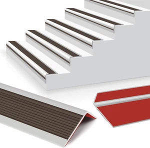 Stair Nosing Rubber Stair Edging Self Adhesive Staircase Step Edge Protector Vin - Picture 1 of 8
