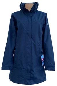 Womens Helly Hansen BLUE Aden Long Coat $150, Size: S - Picture 1 of 9