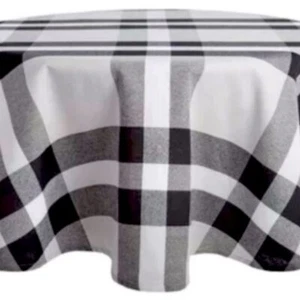 Plaid Check Rectangular Tablecloth - 60” x 102” - Picture 1 of 5
