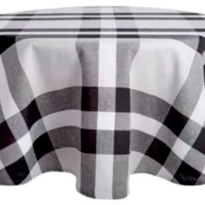 Plaid Check Rectangular Tablecloth - 60” x 102” - Image 1 of 4