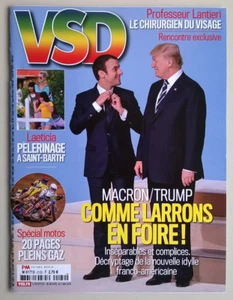VSD N°2122 du 26/04/2018 - Macron-Trump / Prof. Lantieri / Van Cauwelaert/ Motos - Imagen 1 de 12