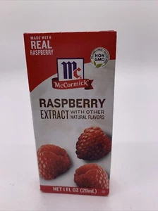 Extrait de framboise McCormick avec vraie framboise 1 fl oz ~ sans OGM B/b 10/2027 - Photo 1/4