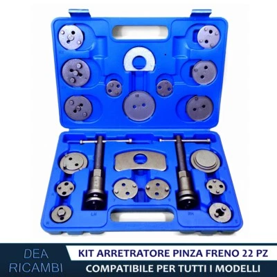 Kit Arretratore Pistoncini Pinza Freni a Disco Posteriore 22 Pezzi K05 - Imagen 1 de 3