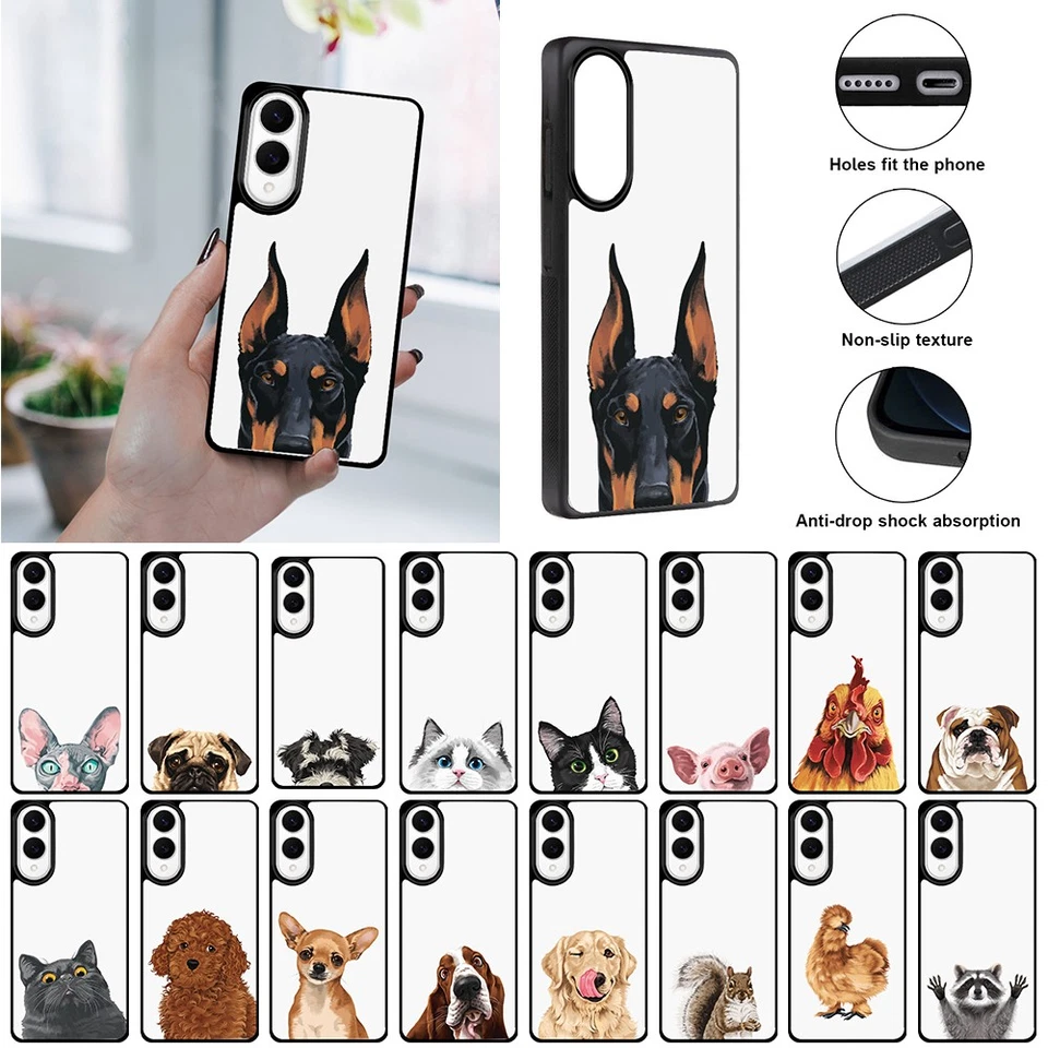 Custodia posteriore rigida animale per Samsung Galaxy S25 Edge 6,7" custodia sottile in gomma - Immagine 1 di 1