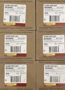 Square D Homeline 1 Pole 20A 120VAC Mini Circuit Breaker - HOM120PCAFI - Picture 1 of 1