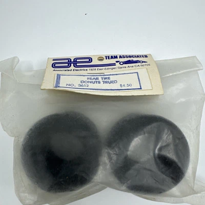 Vintage Team Associated RC12 Rear Tire Donut Trued 3612 - Image 1 of 3