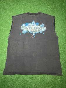 Vintage 90s Raw Is Jericho Y2J WWF WWE Faded Wrestling Cutoff XL T-Shirt  - Bild 1 von 8