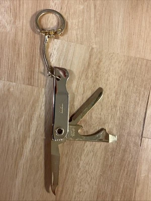 Vintage Bassett USA "Trim" Multi-tool Pocket Knife Grooming Kit Keychain - Image 1 of 4