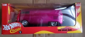 Hot Wheels American Classics Customized VW DRAG BUS Spectra Flame magenta 1/18 - Picture 1 of 7
