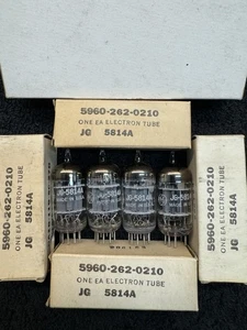 Tubos de audio Quad GE JG 5814A 1959 1959 NUEVOS EN CAJA emparejados - Imagen 1 de 7