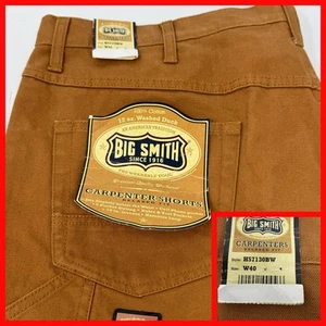 Big Smith Canvas Carpenter Shorts Mens Size 40 Relaxed Fit Brown New NWT - Picture 1 of 4
