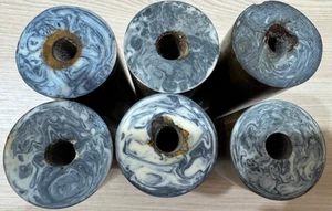 Vintage Old Original Bakelite Catalin Faturan 40-50s. Weight 0.370 kg - 6pcs - Picture 1 of 9