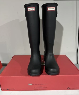 Hunter Original Botas de Lluvia Altas para Mujer, Talla US 8 - Negras Foto 1 de 4